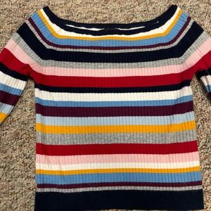 Kendall & Kyle Striped Pullover Sweater Size Small